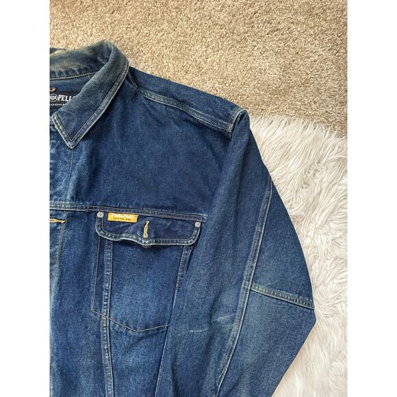 Vintage Pelle Pelle Jean Denim Distressed Jacket - Picture 4 of 9